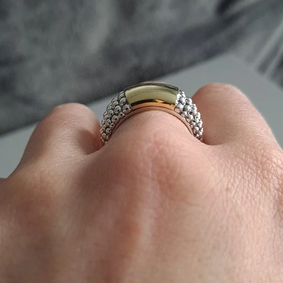 NWT Lagos High Bar Smooth Plate ring - Picture 11 of 16